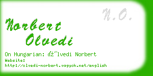 norbert olvedi business card